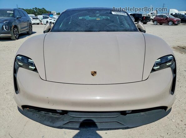 WP0AA2Y10RSA10817 2024 PORSCHE TAYCAN Beige Դիմացի տեսք