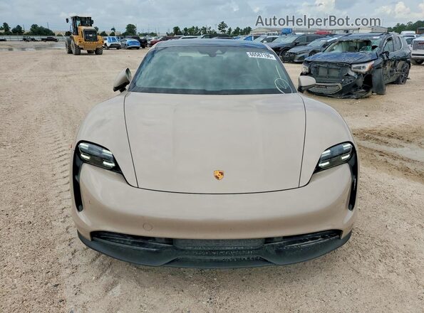 WP0AA2Y10RSA10817 2024 PORSCHE TAYCAN Beige Вид спереду
