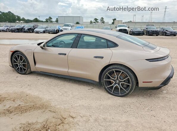 WP0AA2Y10RSA10817 2024 PORSCHE TAYCAN Beige Задня ліва чверть