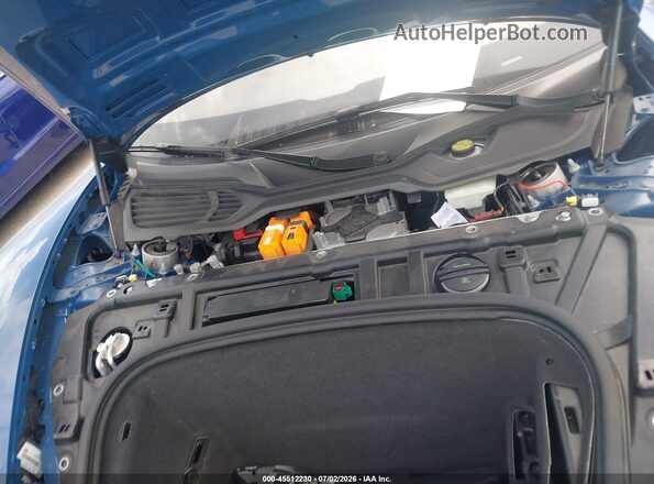 WP0AA2Y12NSA10814 2022 PORSCHE TAYCAN Blue Вид ззаду