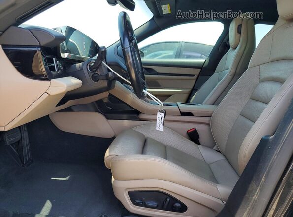 WP0AA2Y12NSA11980 2022 PORSCHE TAYCAN Charcoal Widok wnętrza z przodu