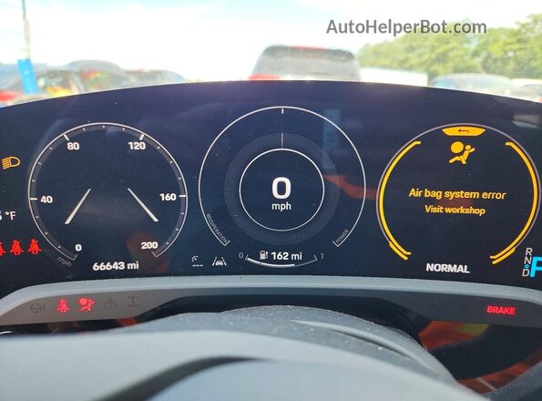 WP0AA2Y13MSA13431 2021 PORSCHE TAYCAN White Widok zestawu wskaźników