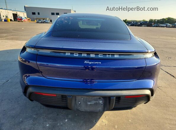 WP0AA2Y16NSA13134 2022 PORSCHE TAYCAN Blue უკანა ხედი