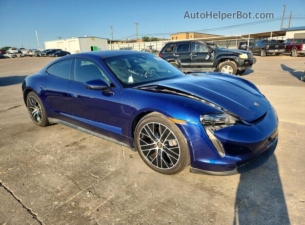 WP0AA2Y16NSA13134 2022 PORSCHE TAYCAN Blue წინა მარჯვენა