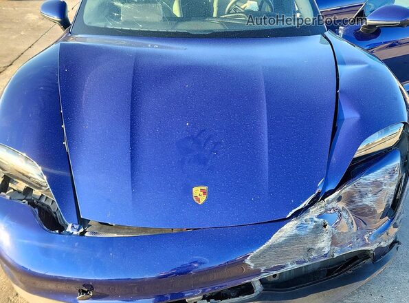 WP0AA2Y16NSA13134 2022 PORSCHE TAYCAN Blue უკანა სალონის ხედი