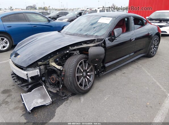 WP0AA2Y18PSA17138 2023 PORSCHE TAYCAN Черный Передняя левая четверть