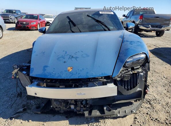 WP0AA2Y19PSA12658 2023 PORSCHE TAYCAN Blue Front view