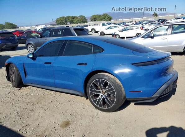 WP0AA2Y19PSA12658 2023 PORSCHE TAYCAN Blue Rear left