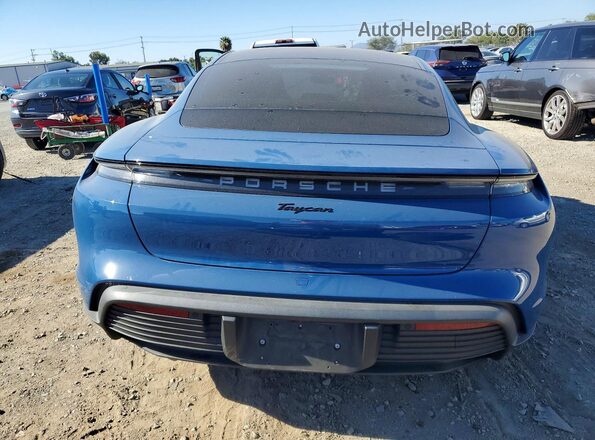 WP0AA2Y19PSA12658 2023 PORSCHE TAYCAN Blue Rear view