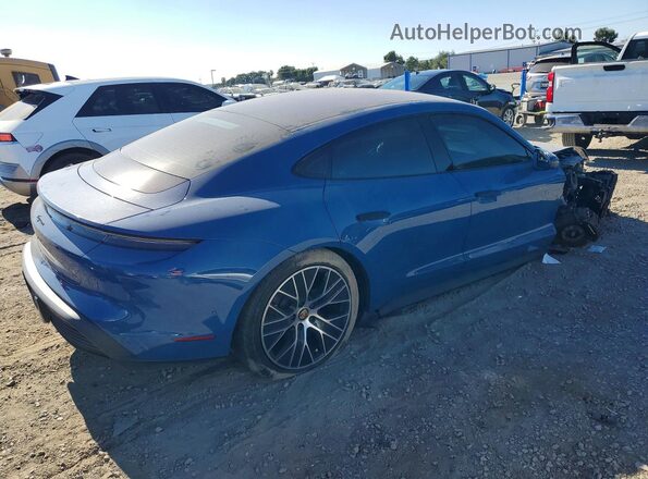 WP0AA2Y19PSA12658 2023 PORSCHE TAYCAN Blue Rear right
