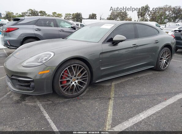 WP0AB2A72PL130344 2023 PORSCHE PANAMERA Gray Առջևի ձախ երեք քառորդ տեսարան