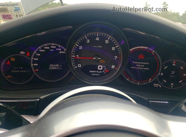 WP0AB2A79HL122131 2017 PORSCHE PANAMERA Charcoal Instrument cluster view