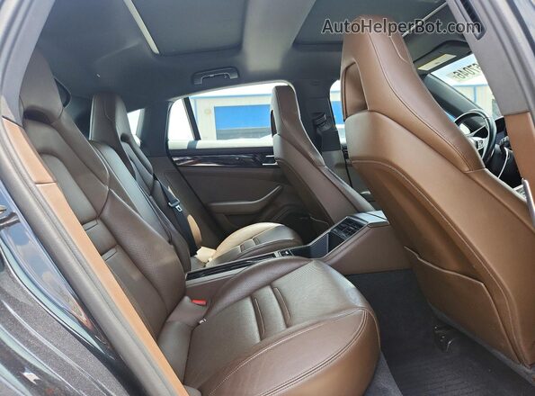 WP0AB2A7XJL134889 2018 PORSCHE PANAMERA Gray Rear seats view