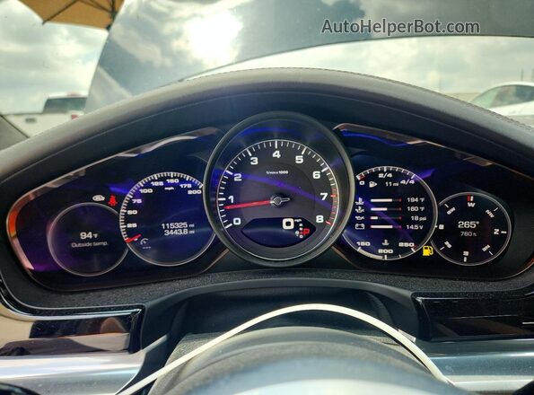 WP0AB2A7XJL134889 2018 PORSCHE PANAMERA Gray Instrument cluster view