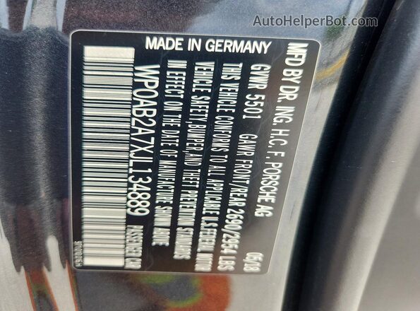 WP0AB2A7XJL134889 2018 PORSCHE PANAMERA Gray Engine compartment view