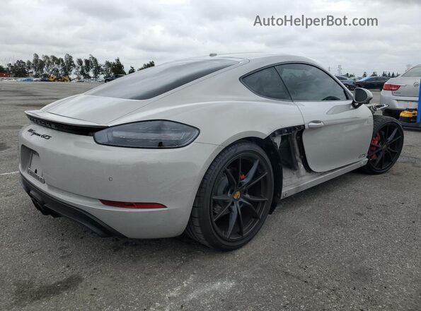 WP0AB2A82KS278159 2019 PORSCHE CAYMAN Gray Trasero derecho