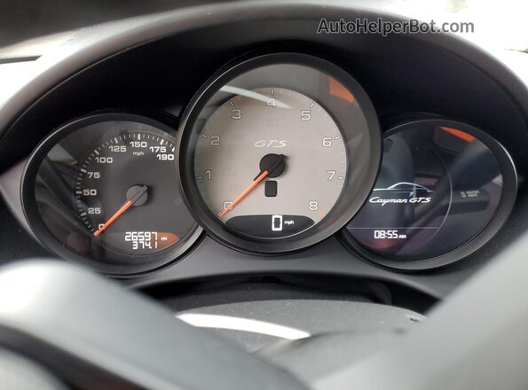 WP0AB2A82KS278159 2019 PORSCHE CAYMAN Gray Vista del cuadro de instrumentos