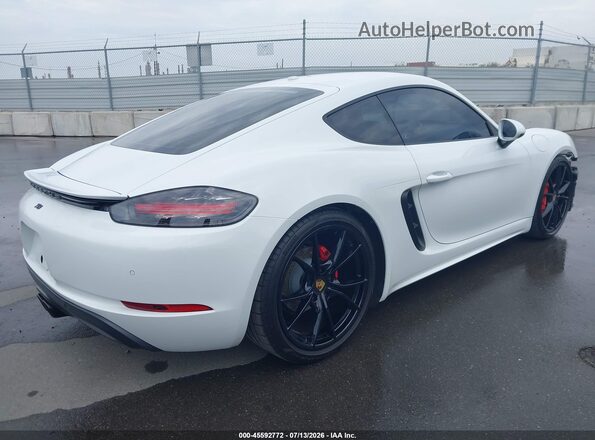 WP0AB2A89JK278092 2018 PORSCHE CAYMAN White უკანა მარჯვენა