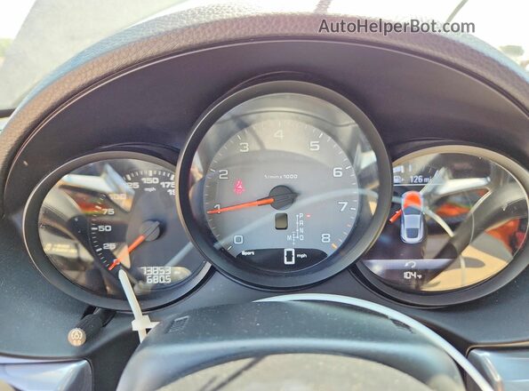 WP0AB2A8XJK278957 2018 PORSCHE CAYMAN Black Instrument cluster view