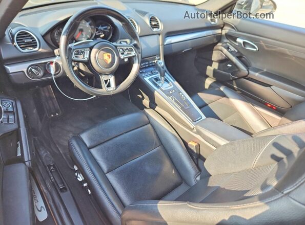 WP0AB2A8XJK278957 2018 PORSCHE CAYMAN Black Dashboard view