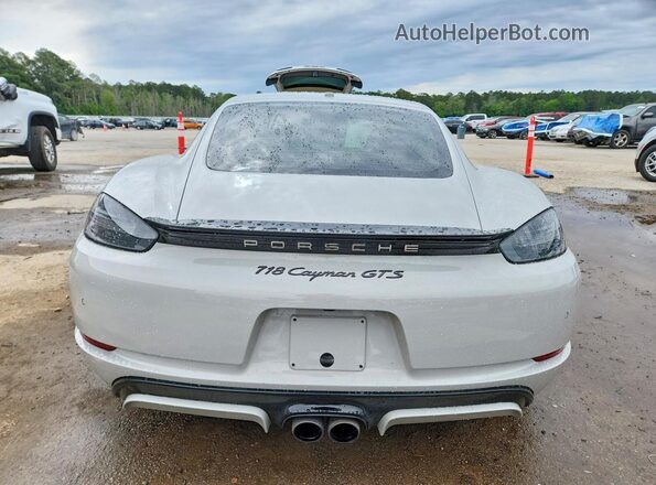WP0AB2A8XJS278568 2018 PORSCHE CAYMAN Silver Rear view