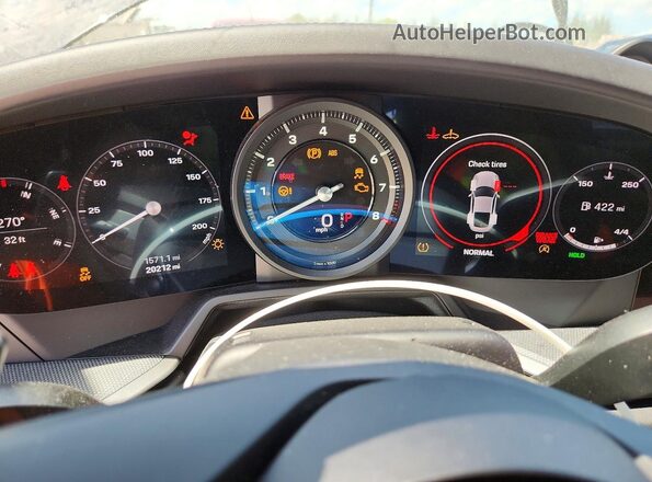 WP0AB2A94NS220776 2022 PORSCHE 911 Black Instrument cluster view