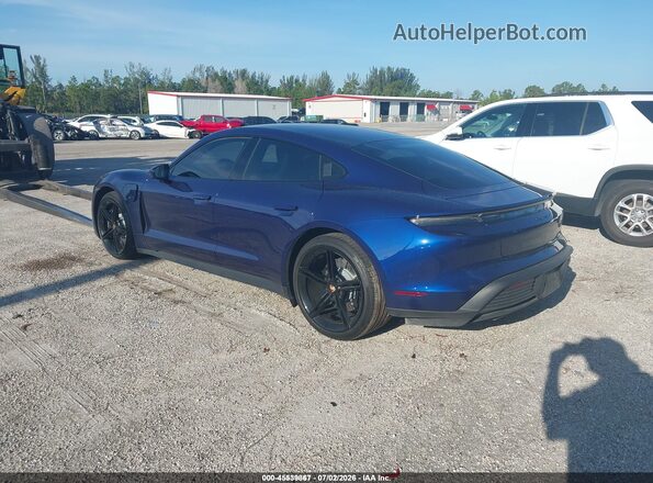 WP0AB2Y11MSA43962 2021 PORSCHE TAYCAN Синий Задняя левая четверть