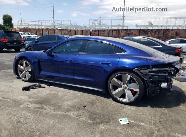 WP0AB2Y15LSA50590 2020 PORSCHE TAYCAN Синий Задняя левая четверть