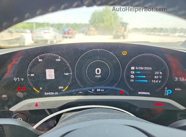 WP0AB2Y19MSA43563 2021 PORSCHE TAYCAN Серый Вид щитка приборов