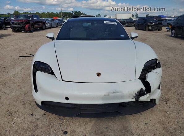 WP0AB2Y19MSA45989 2021 PORSCHE TAYCAN White Դիմացի տեսք