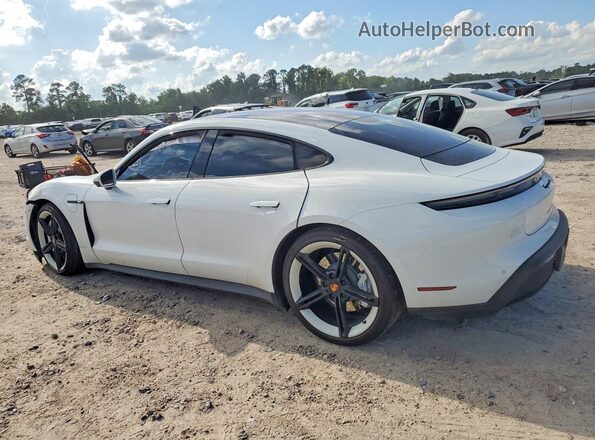 WP0AB2Y19MSA45989 2021 PORSCHE TAYCAN White Հետևի ձախ
