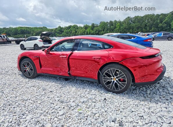 WP0AB2Y1XRSA35303 2024 PORSCHE TAYCAN Красный Задняя левая четверть