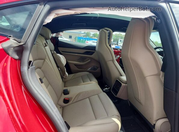 WP0AB2Y1XRSA35303 2024 PORSCHE TAYCAN Красный Вид задних сидений