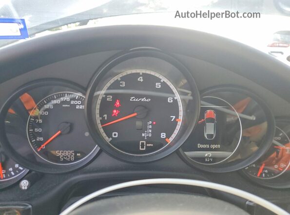 WP0AC2A70GL070111 2016 PORSCHE PANAMERA Black Вид щитка приладів