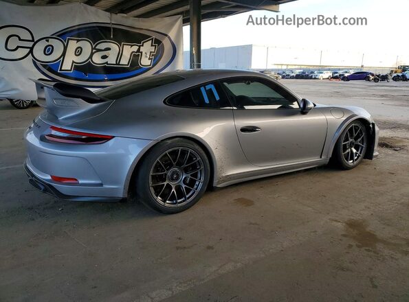 WP0AC2A93JS175918 2018 PORSCHE 911 Silver უკანა მარჯვენა