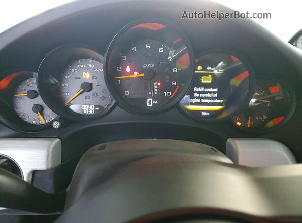 WP0AC2A93JS175918 2018 PORSCHE 911 Silver ხელსაწყოთა პანელის ხედი