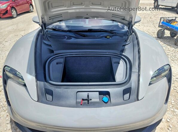 WP0AC2Y16MSA62634 2021 PORSCHE TAYCAN Gray Widok wnętrza z tyłu