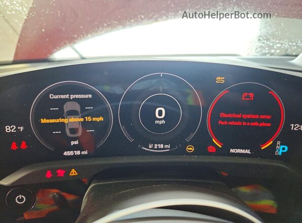 WP0AC2Y17LSA72135 2020 PORSCHE TAYCAN Red Vista del cuadro de instrumentos