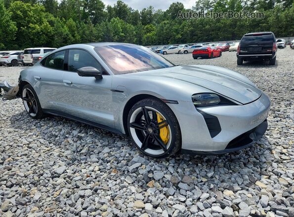 WP0AC2Y18LSA71897 2020 PORSCHE TAYCAN Серебряный Передняя правая четверть
