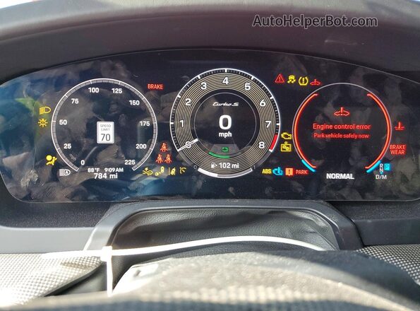 WP0AD2A92TS265190 2026 PORSCHE 911 Red Вид щитка приладів