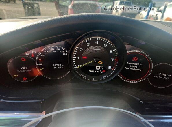WP0AE2A78LL130902 2020 PORSCHE PANAMERA Blue Vista del cuadro de instrumentos