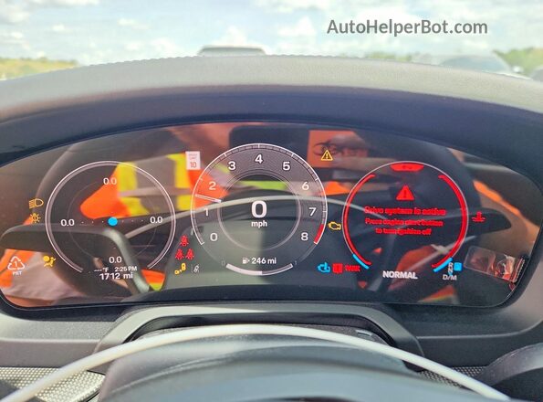 WP0AH2A9XSS230075 2025 PORSCHE 911 Серый Вид щитка приборов
