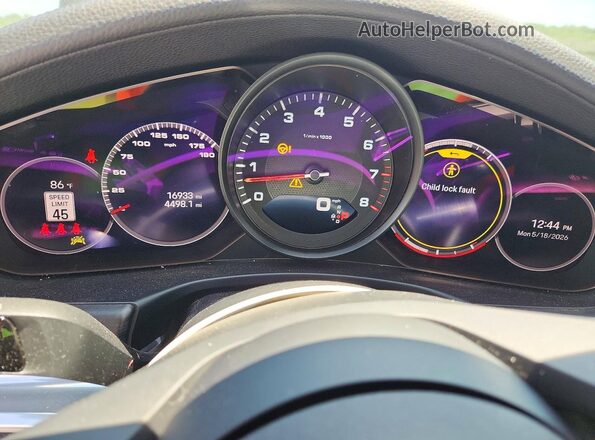 WP0AJ2A72PL102949 2023 PORSCHE PANAMERA Черный Вид щитка приборов