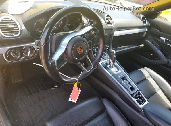WP0CA2A89JS211116 2018 PORSCHE BOXSTER Желтый Вид панели приборов
