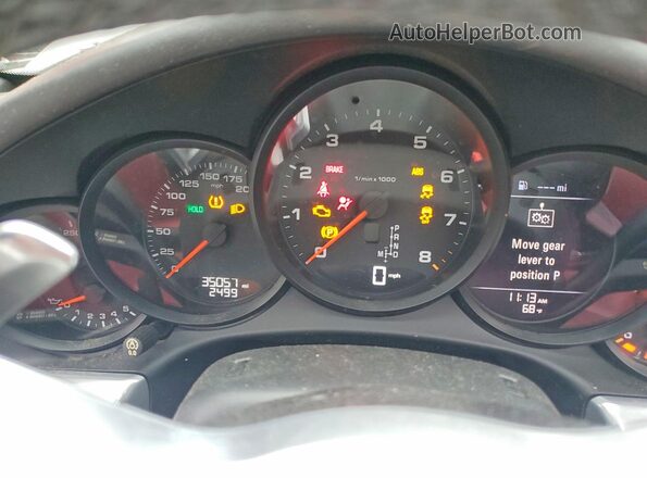 WP0CA2A90JS138078 2018 PORSCHE 911 White Instrument cluster view