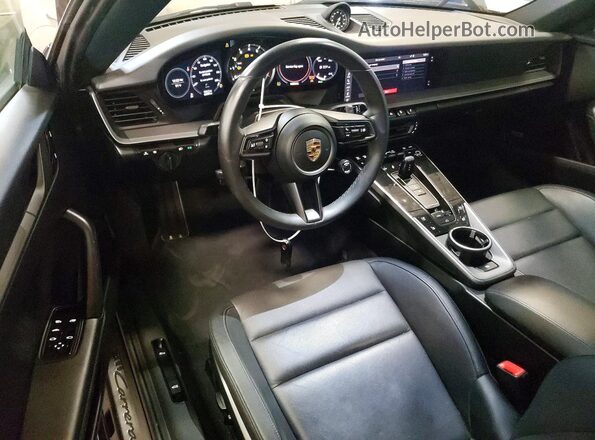 WP0CA2A92MS239269 2021 PORSCHE 911 Black წინა პანელის ხედი