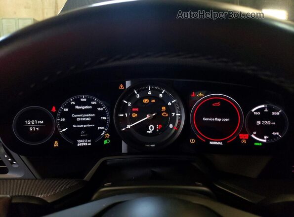 WP0CA2A92MS239269 2021 PORSCHE 911 Black ხელსაწყოთა პანელის ხედი