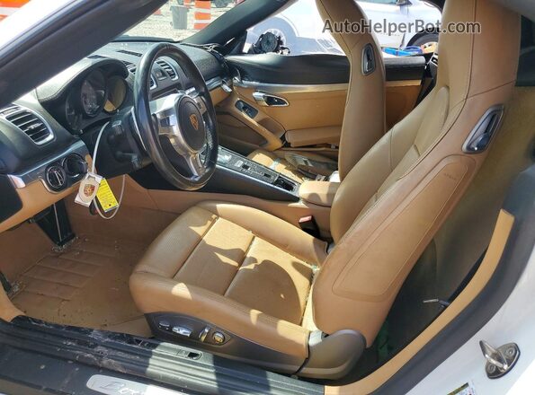 WP0CB2A88GS140349 2016 PORSCHE BOXSTER White Widok wnętrza z przodu