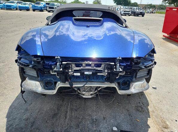 WP0CC2A8XMS240221 2021 PORSCHE BOXSTER Blue Widok z tyłu