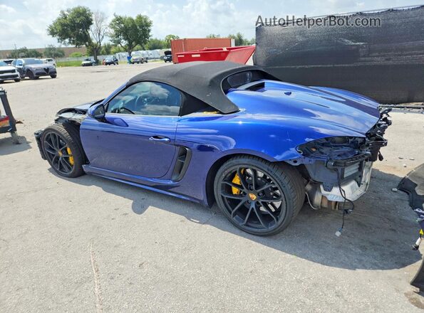 WP0CC2A8XMS240221 2021 PORSCHE BOXSTER Blue Tył lewy
